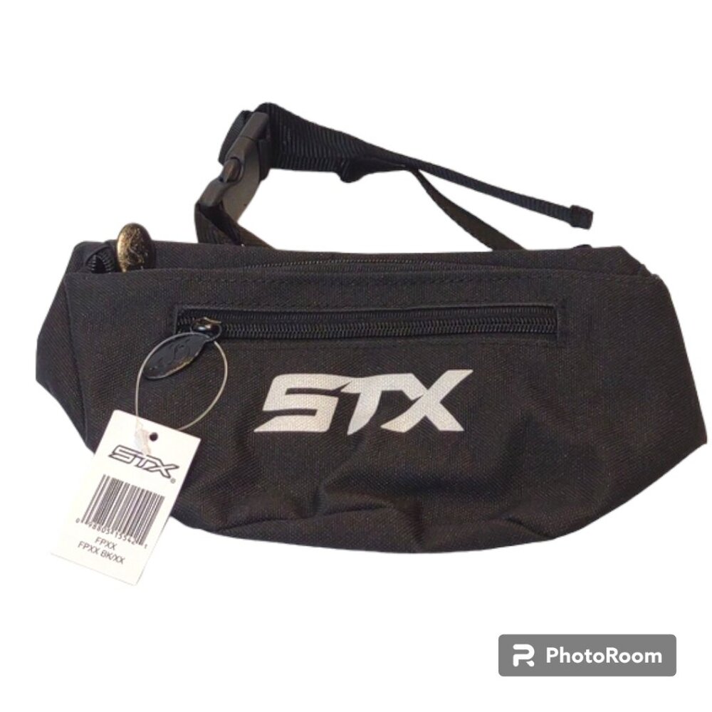 STX (Lacrosse / Field Hockey) Black UNISEX Waist Pack Fanny Pack Adj. Strap NWT